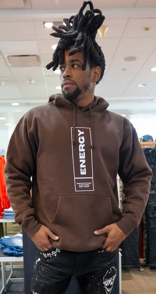 BROWN HOODIE: ENERGY